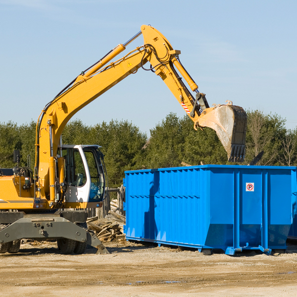 what size residential dumpster rentals are available in Piercefield